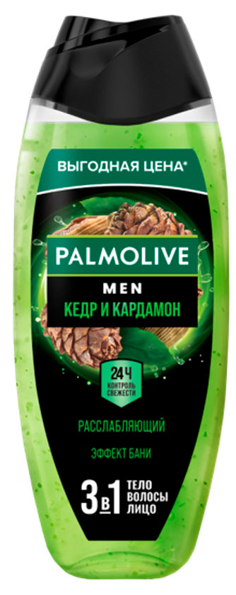Изображение товара Гель для душа Palmolive Men Расслабляющий кедр и кардамон 750 мл для мужчин