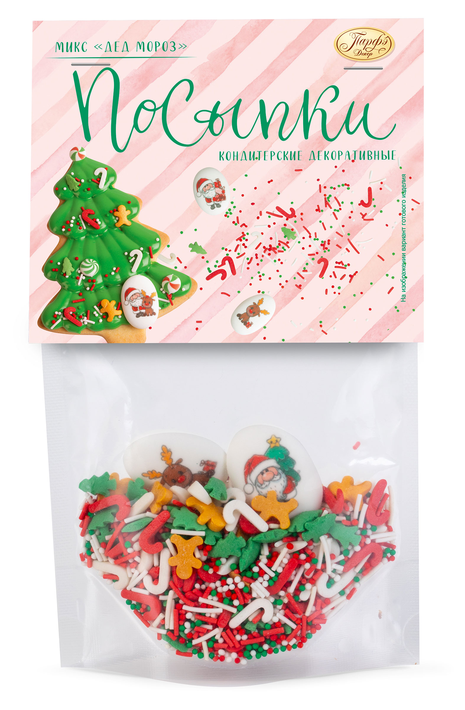 

Посыпка кондитерская Парфэ Новогодний микс, 55 г