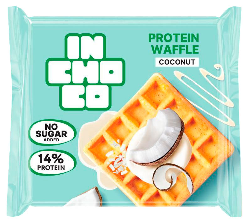 

Вафли венские протеиновые Inchoco Кокос, 35 г