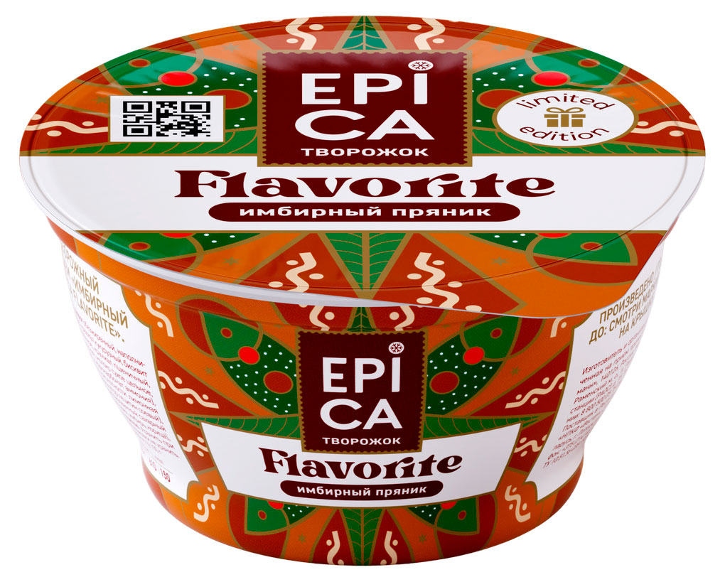 

Творожный десерт EPICA Имбирный пряник 7,5% БЗМЖ, 130 г