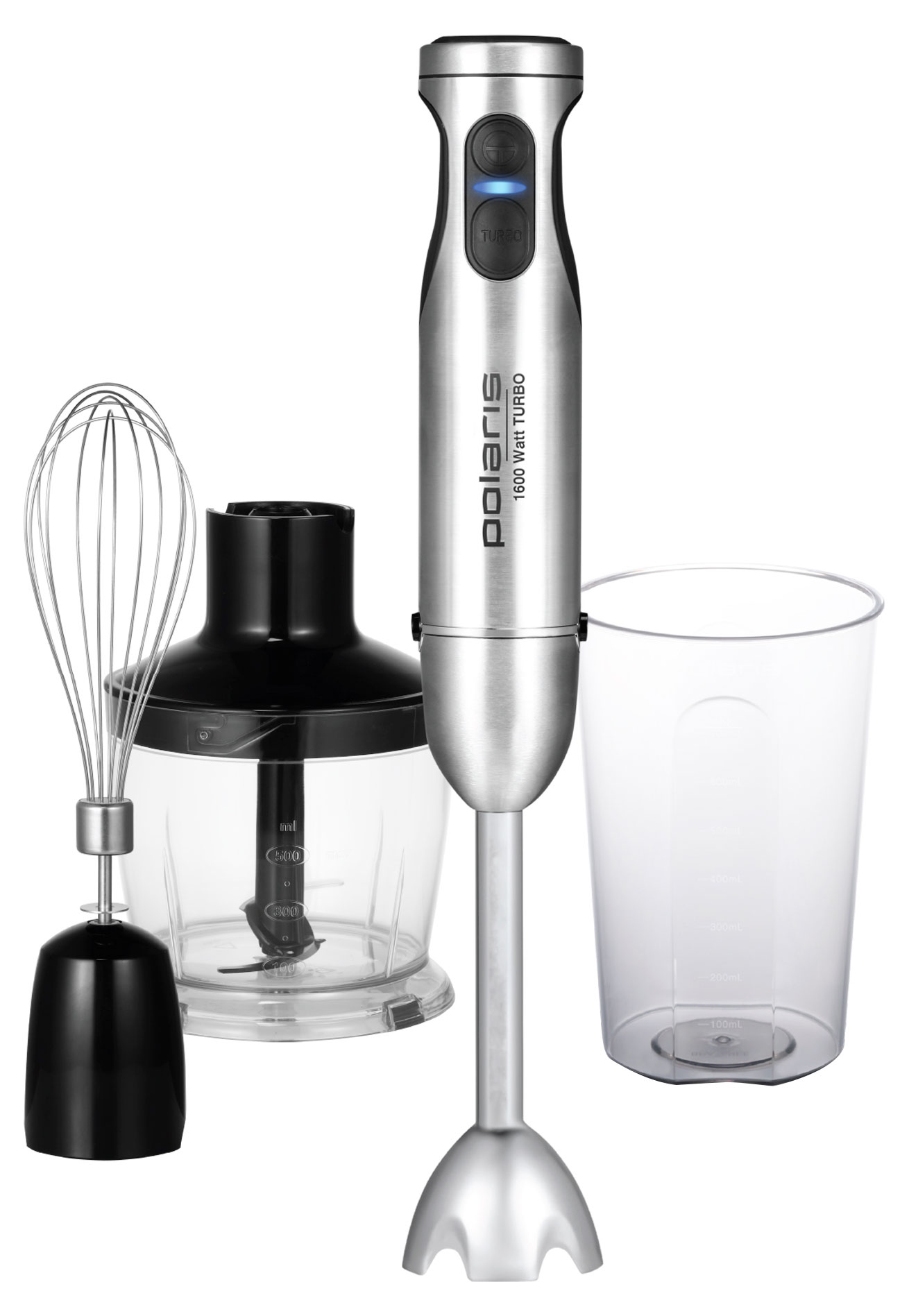 Изображение товара Погружной блендер Polaris PHB 1670 мощность 1600 Вт 30 скоростей ЖК дисплей