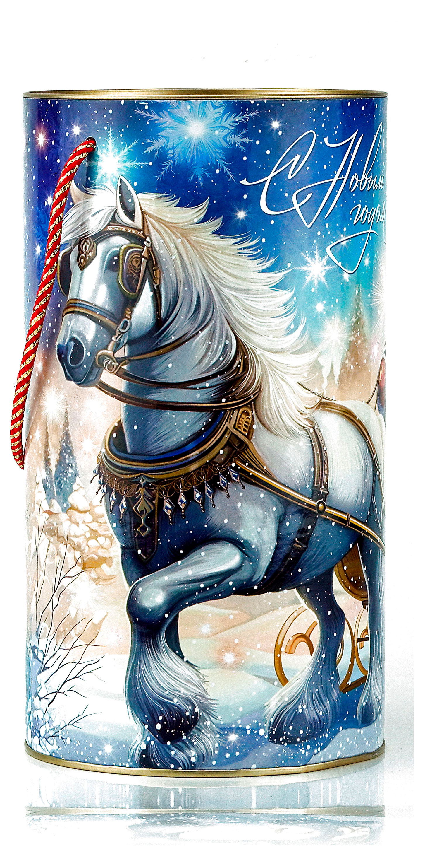 

Подарок новогодний сладкий Мосупак Белый конь, 883 г