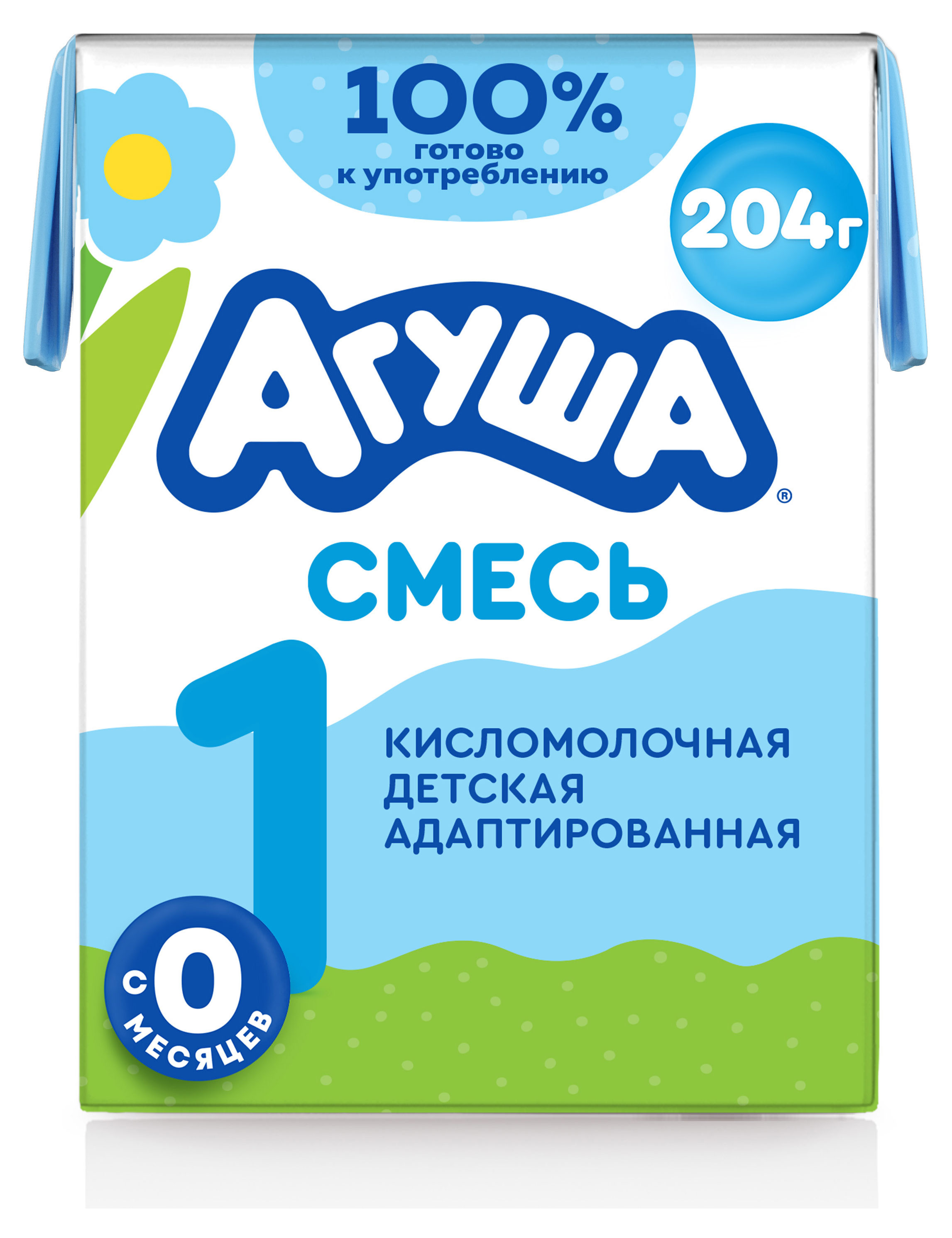 Изображение товара Смесь кисломолочная «Агуша» для детей 3.5% с 0 мес., 204 г