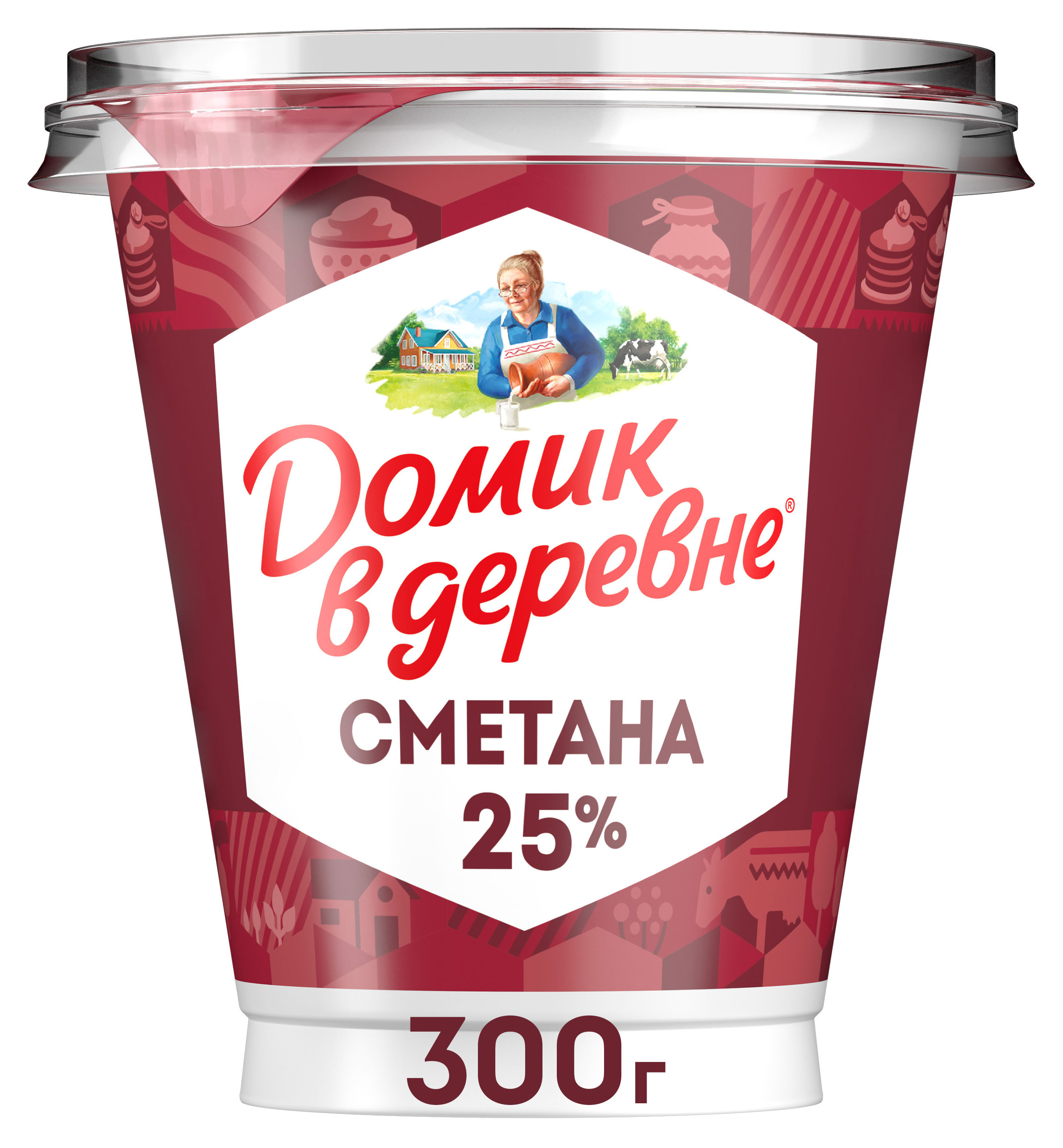 

Сметана Домик в деревне 25% БЗМЖ, 300 г
