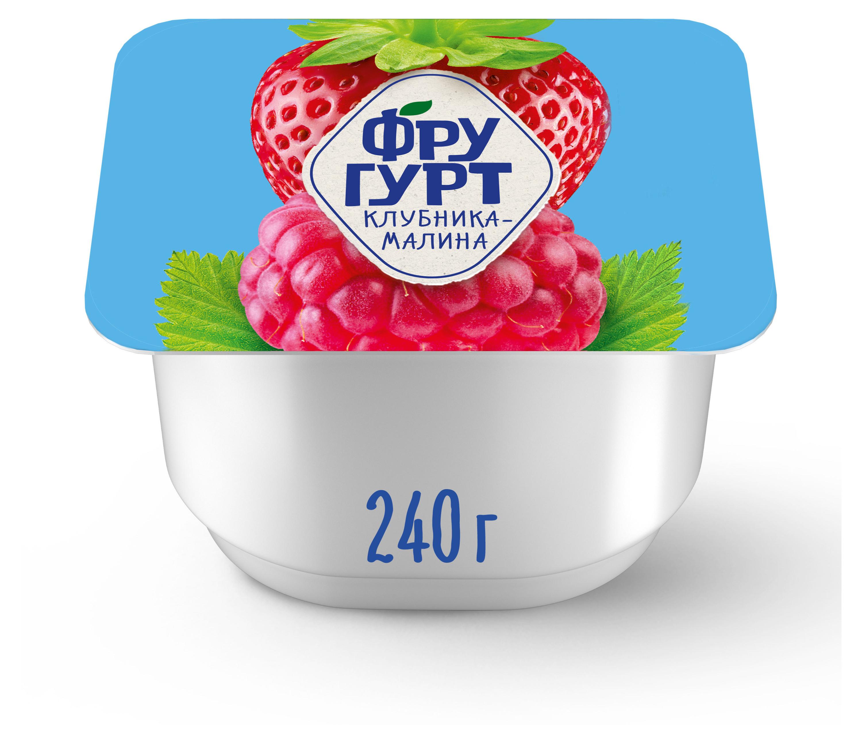 

Йогурт Фругурт Большая порция клубника малина 2% БЗМЖ, 240 г