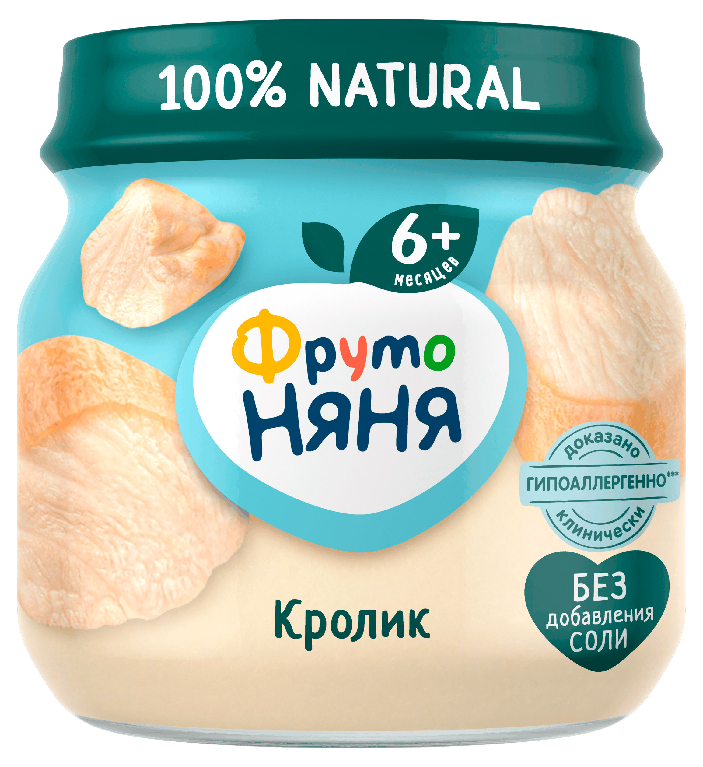 

Пюре ФрутоНяня кролик с 6 мес., 80 г