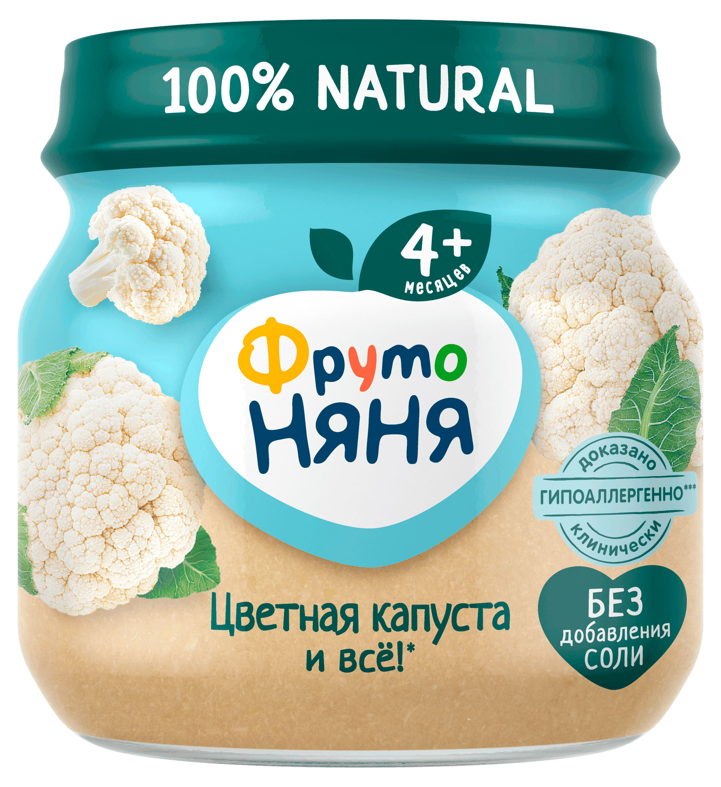 

Пюре ФрутоНяня из цветной капусты с 4 мес., 80 г