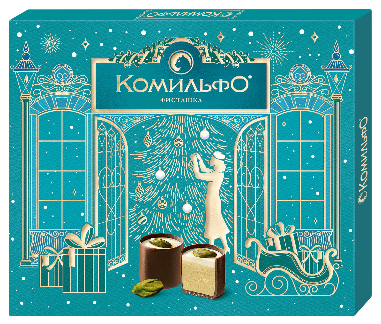 

Конфеты Комильфо с двухслойной начинкой со вкусом фисташки, 232 г