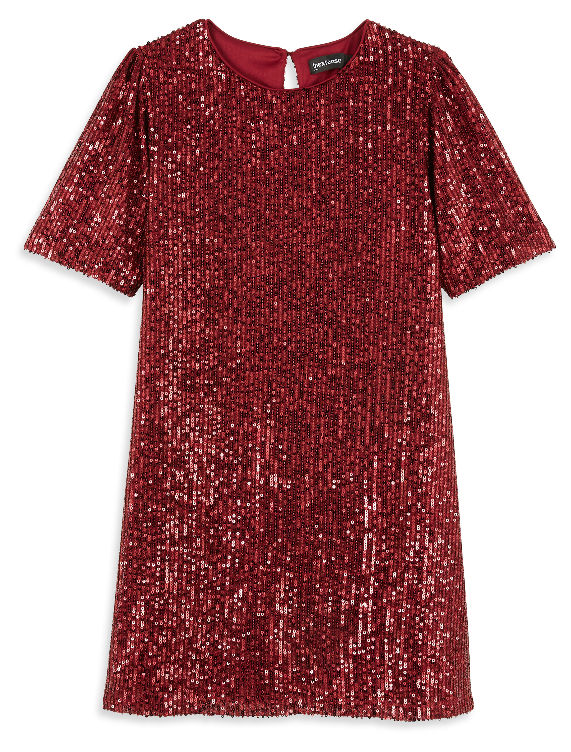 

Платье для девочки новогоднее InExtenso праздничное красное, р 128-164