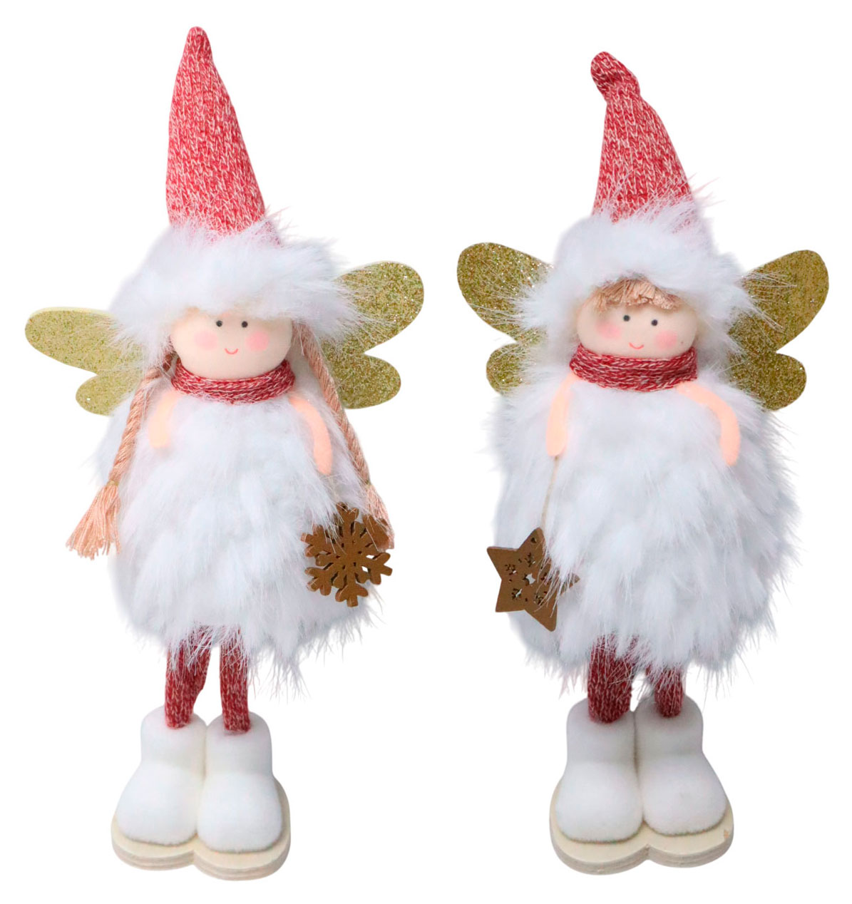 

Фигурка декоративная Розовый зефир Ангел 24 см, 1 шт в ассортименте