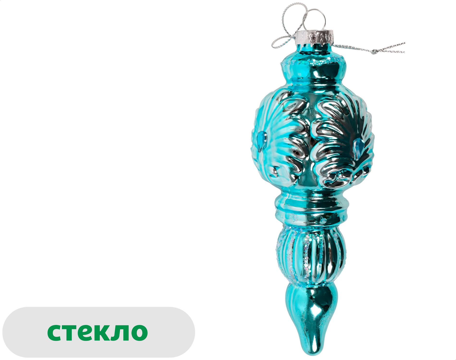 Изображение товара Подвеска Золото театра Фигурная стекло, 15 см