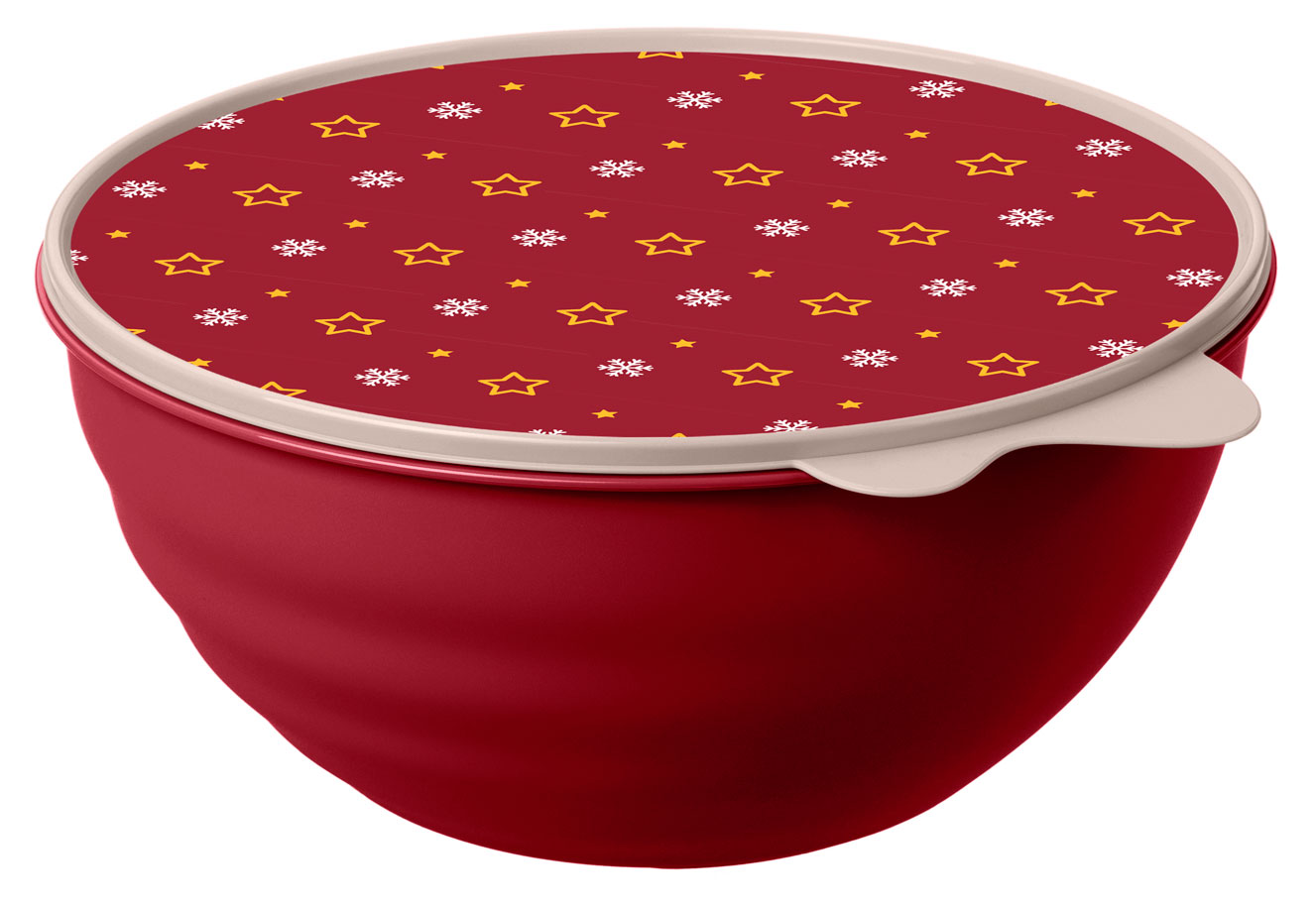 

Миска Actuel Вокруг света с крышкой с декором, 2,8 л