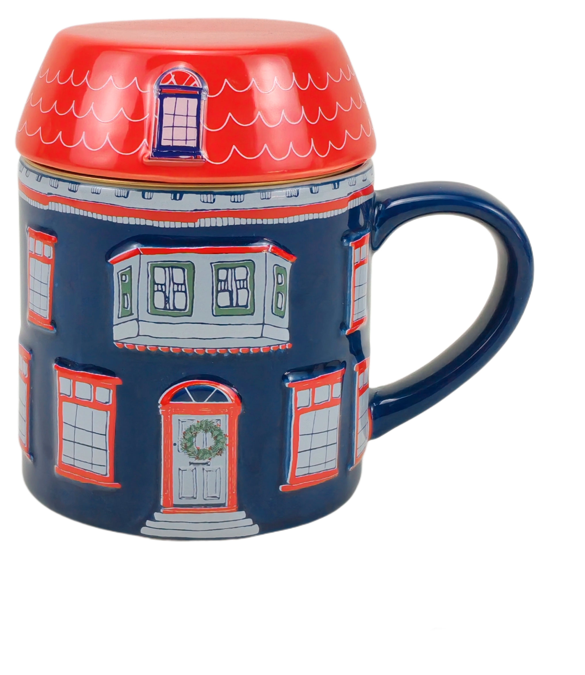 Изображение товара Кружка Actuel Вокруг света с заварником, 350 мл, стильная керамика