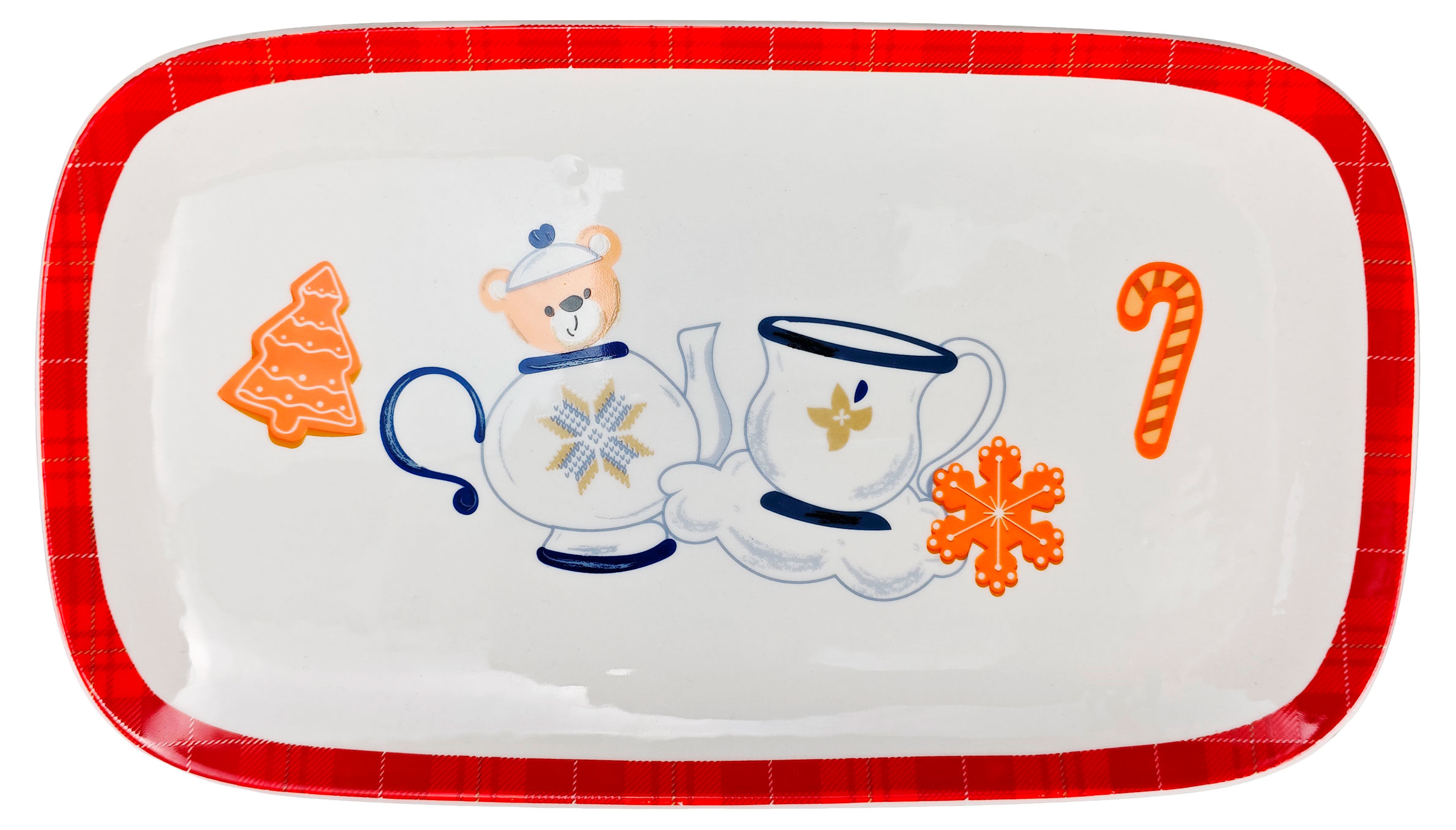 

Блюдо Actuel Вокруг света прямоугольное Новый год, 17х30 см