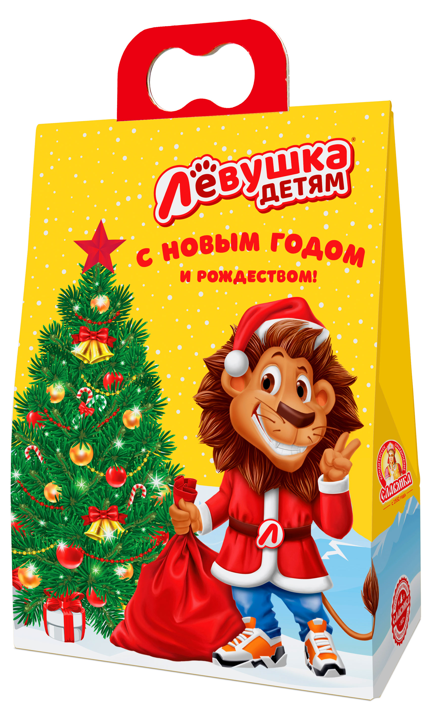 

Подарок новогодний сладкий Славянка Левушка детям Ассорти, 303 г