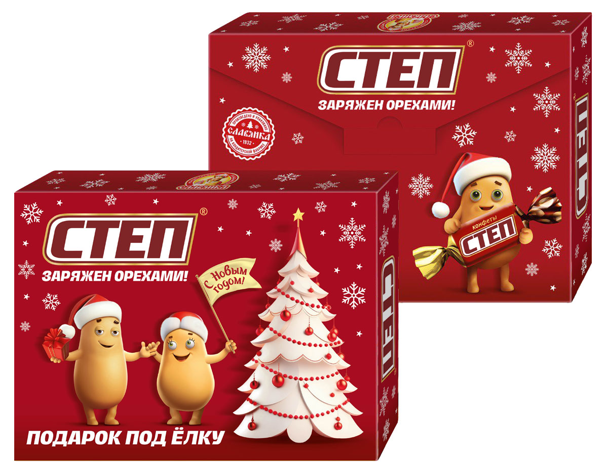 

Подарок новогодний сладкий Славянка Степ Микс, 427 г