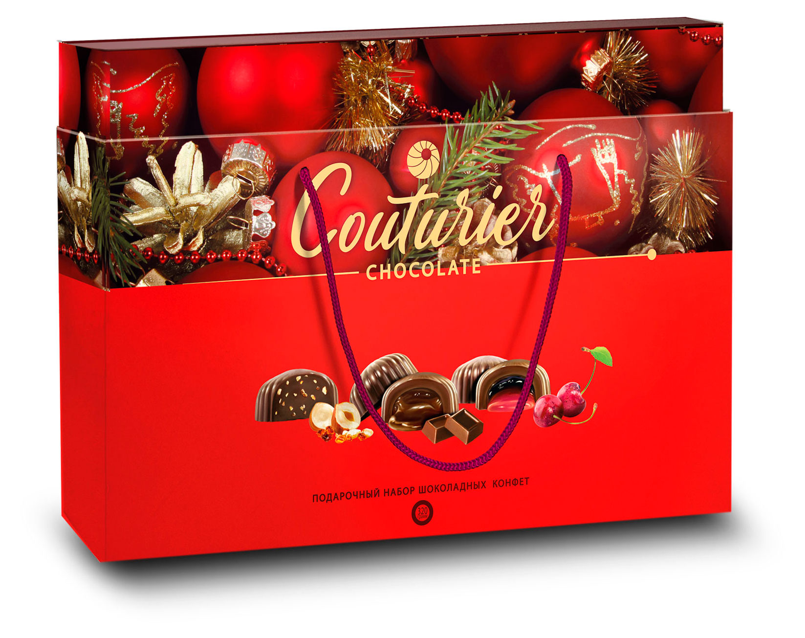 

Конфеты шоколадные Couturier Красная коробка Ассорти, 320 г