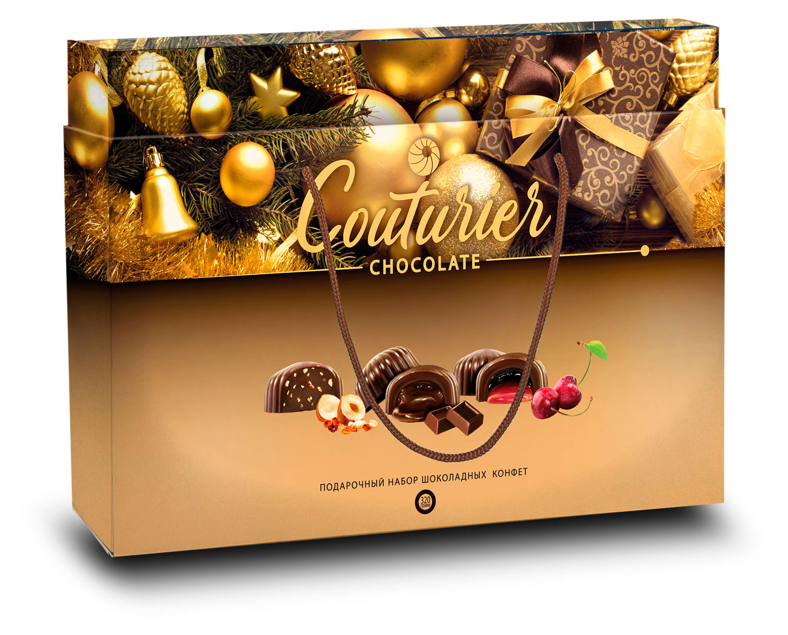 

Конфеты шоколадные Couturier Золотая коробка Ассорти, 320 г