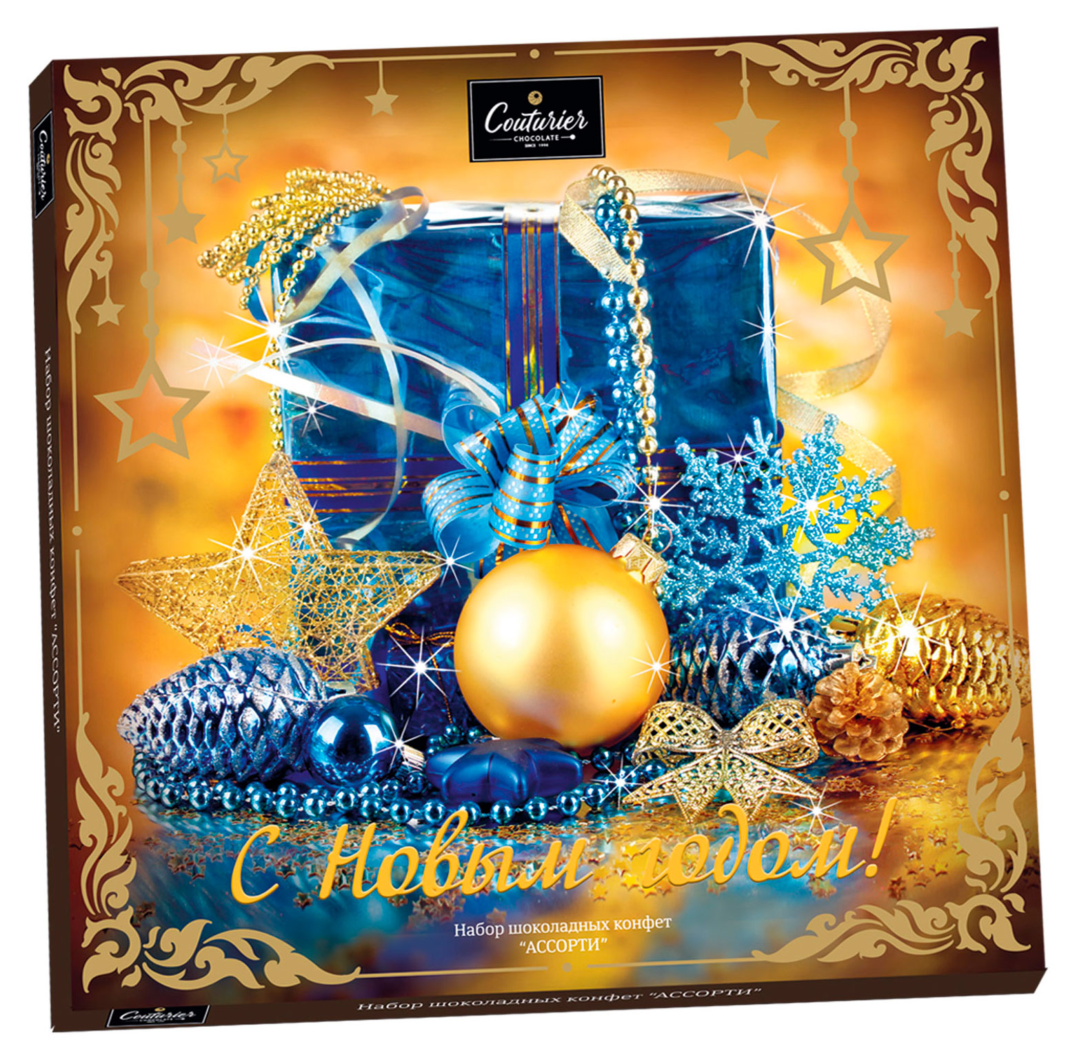 

Конфеты шоколадные Couturier Синий подарок Ассорти, 360 г
