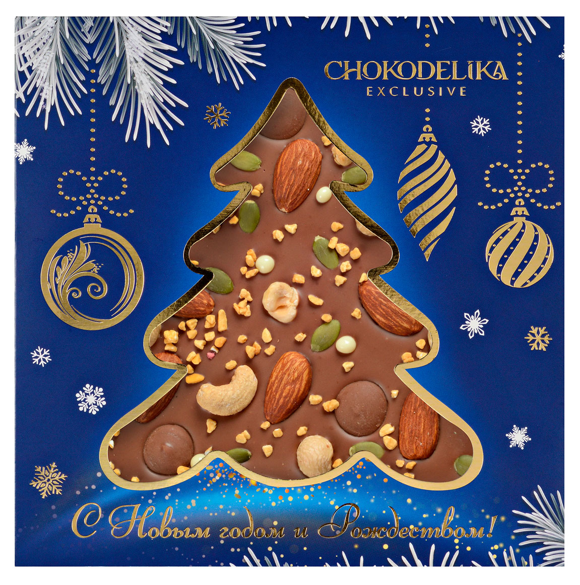 

Шоколад молочный Chokodelika Ореховый фейерверк, 150 г