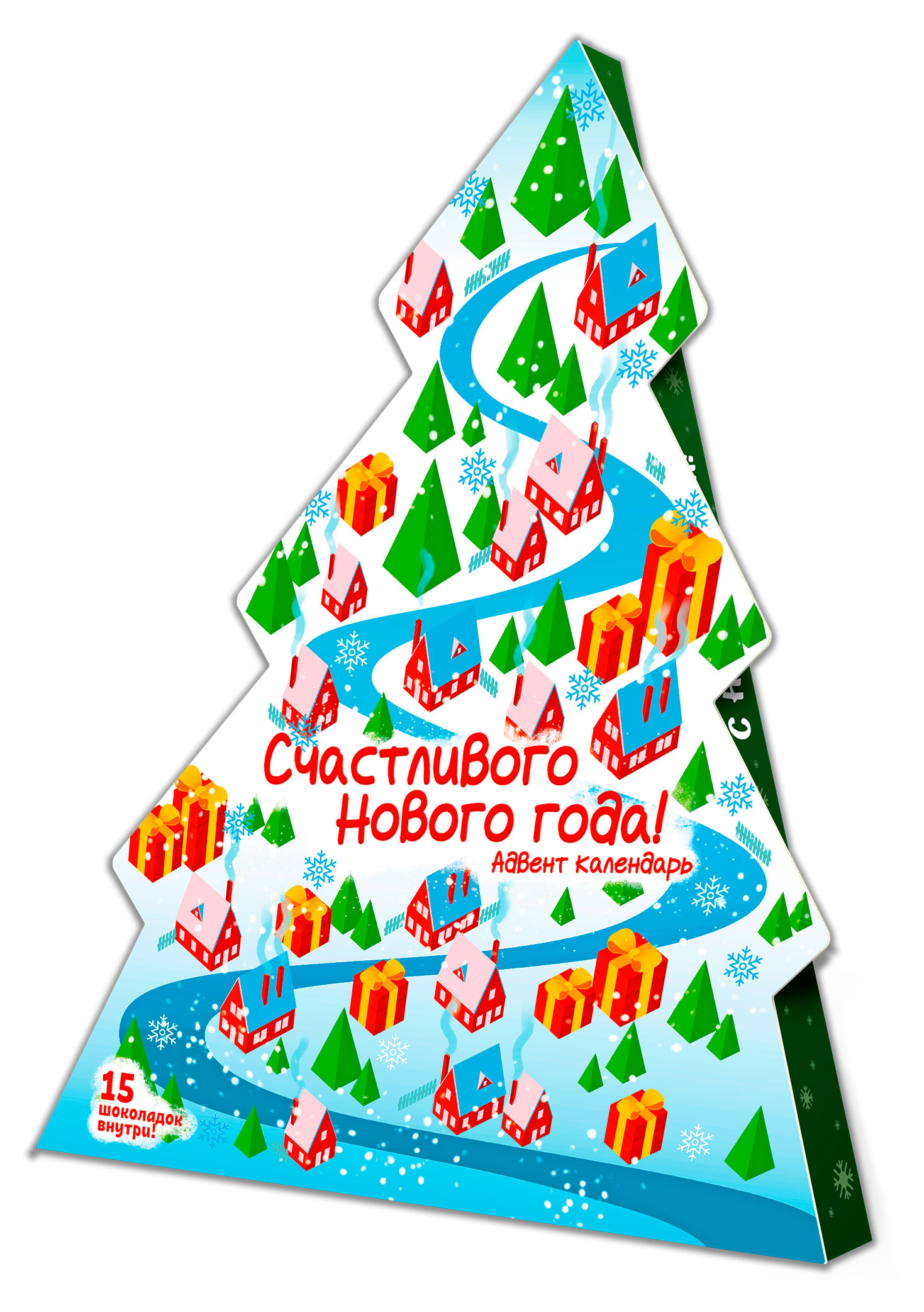 

Шоколад молочный Chokocat Адвент календарь Снежный город, 75 г