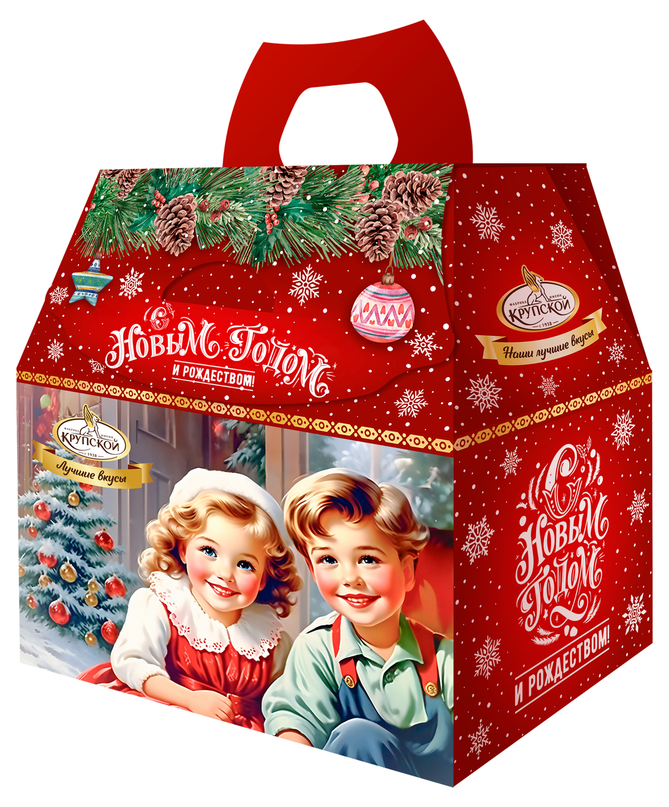 

Подарок новогодний сладкий Славянка Лучшее от фабрики Крупской, 1 кг