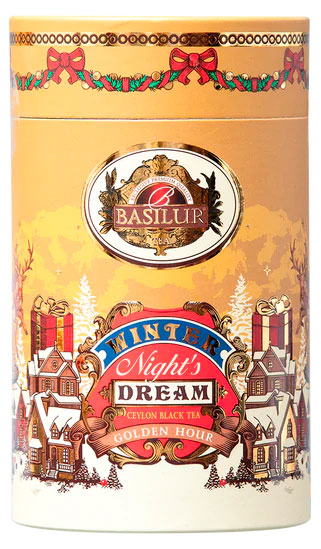 Изображение товара Черный чай Basilur Winter Золотой час 75 г подарочная упаковка