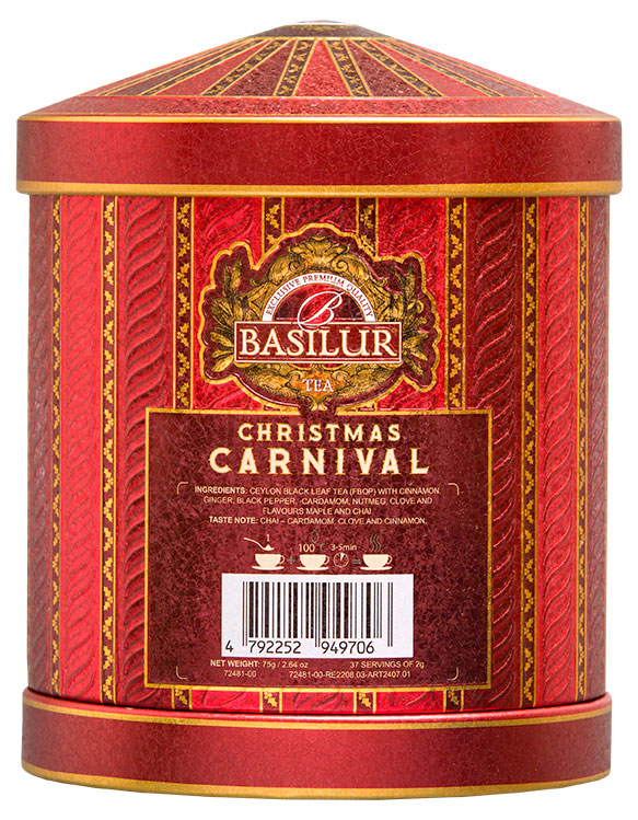 Изображение товара Чай черный Basilur Рождественская фантазия в подарочной шкатулке 75 г