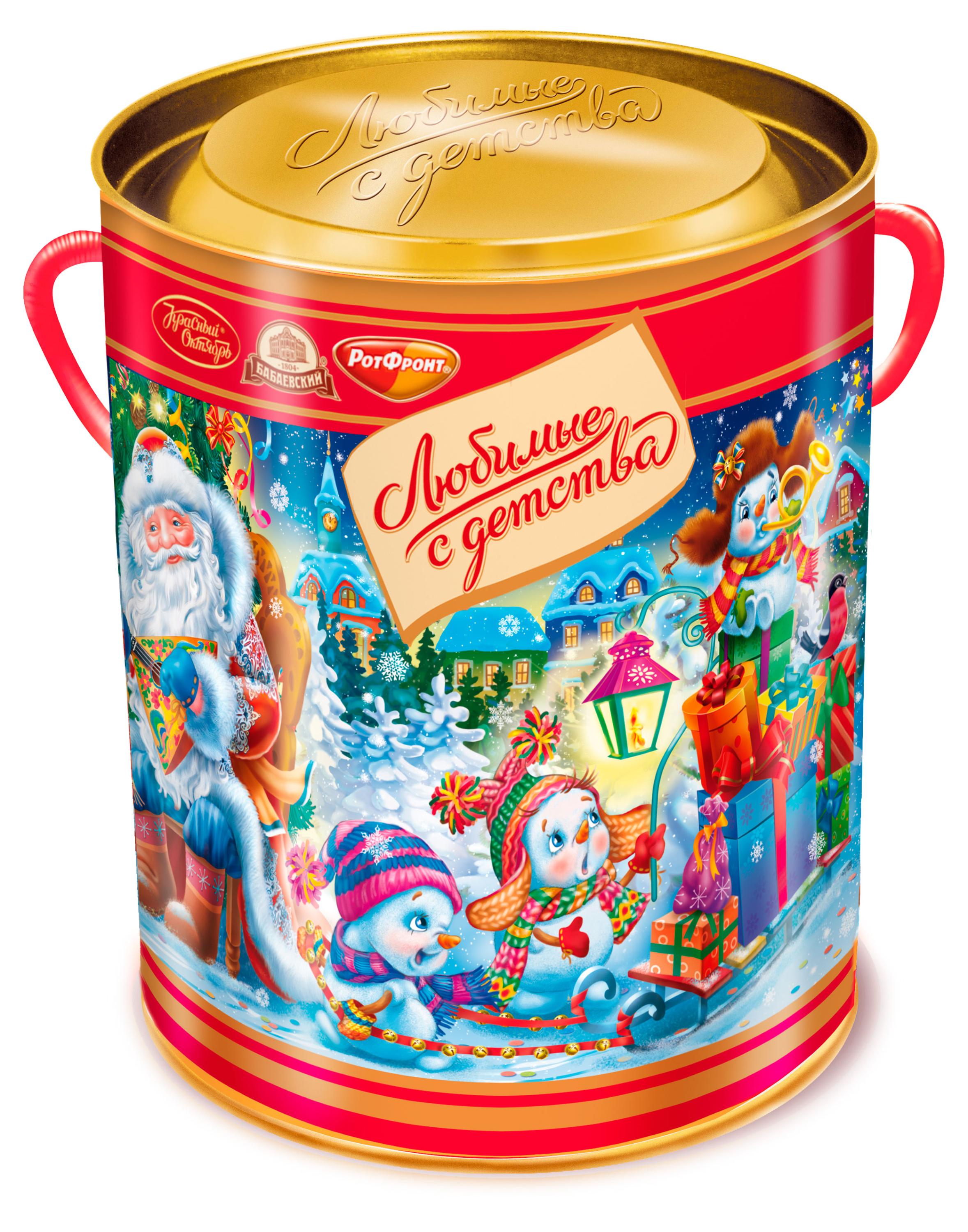 

Подарок новогодний сладкий Красный октябрь Любимые с детства, 501 г