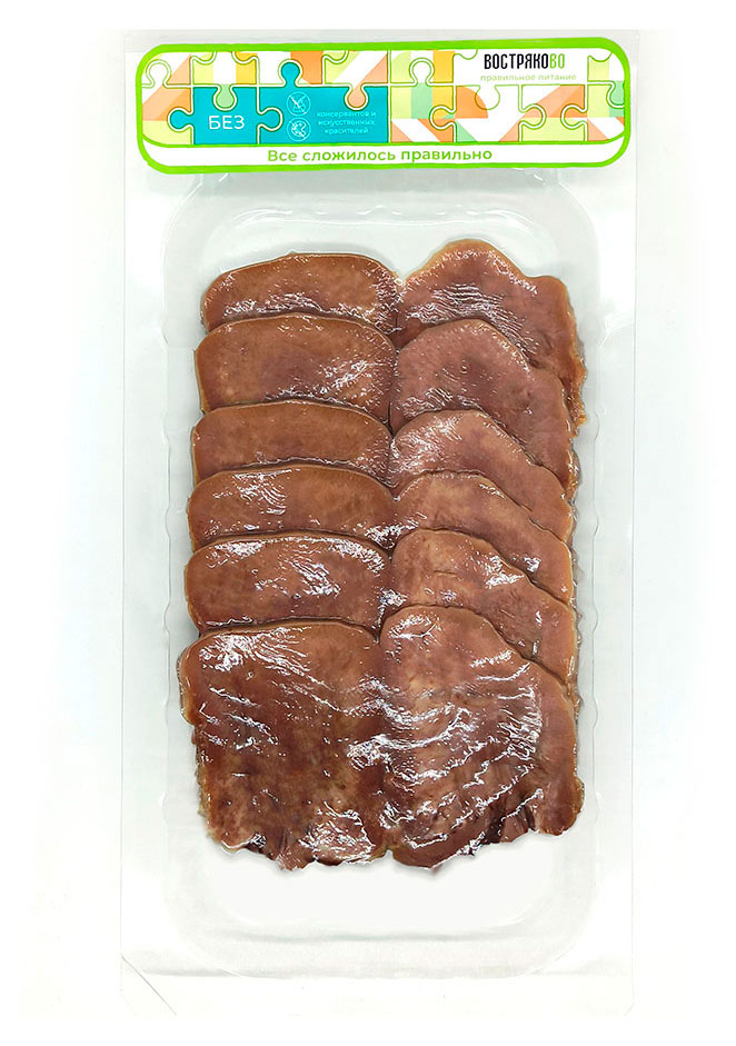 

Язык говяжий вареный Востряково Традиционный нарезка, 100 г