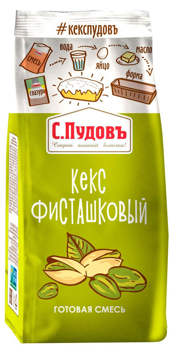 

Смесь для выпечки С.Пудовъ Кекс фисташковый, 300 г