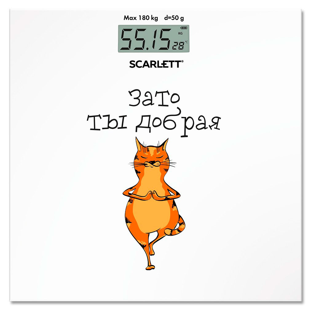 Изображение товара Напольные электронные весы Scarlett SC-BS33E104 — точность, стиль и комфорт для дома