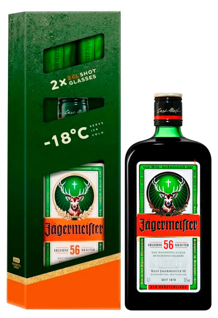 

Ликер Jagermeister травяной с шотом Германия, 1,75 л