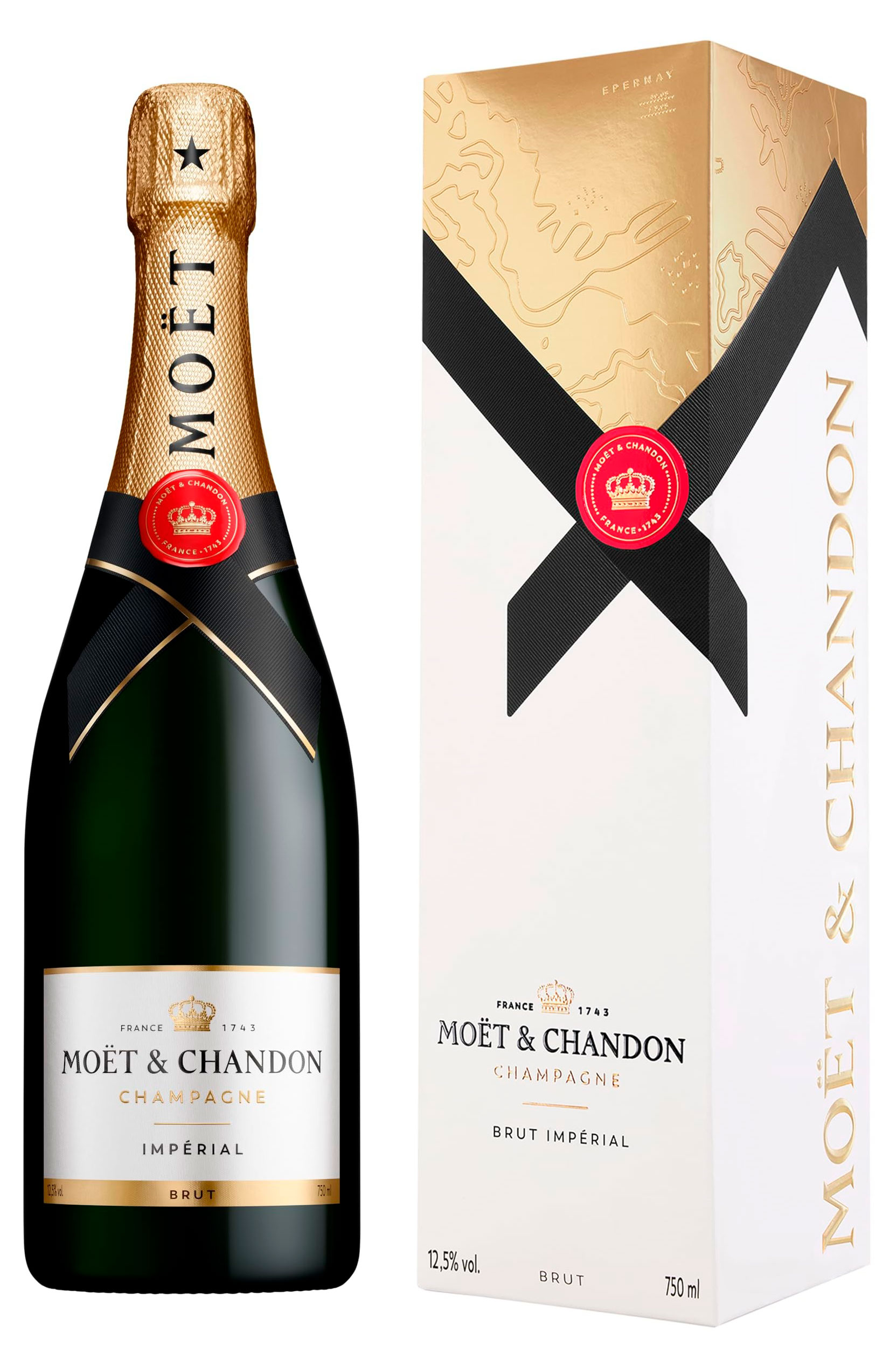 Изображение товара Игристое вино Moët Chandon Imperial белое брют 0.75 л подарочная упаковка Франция