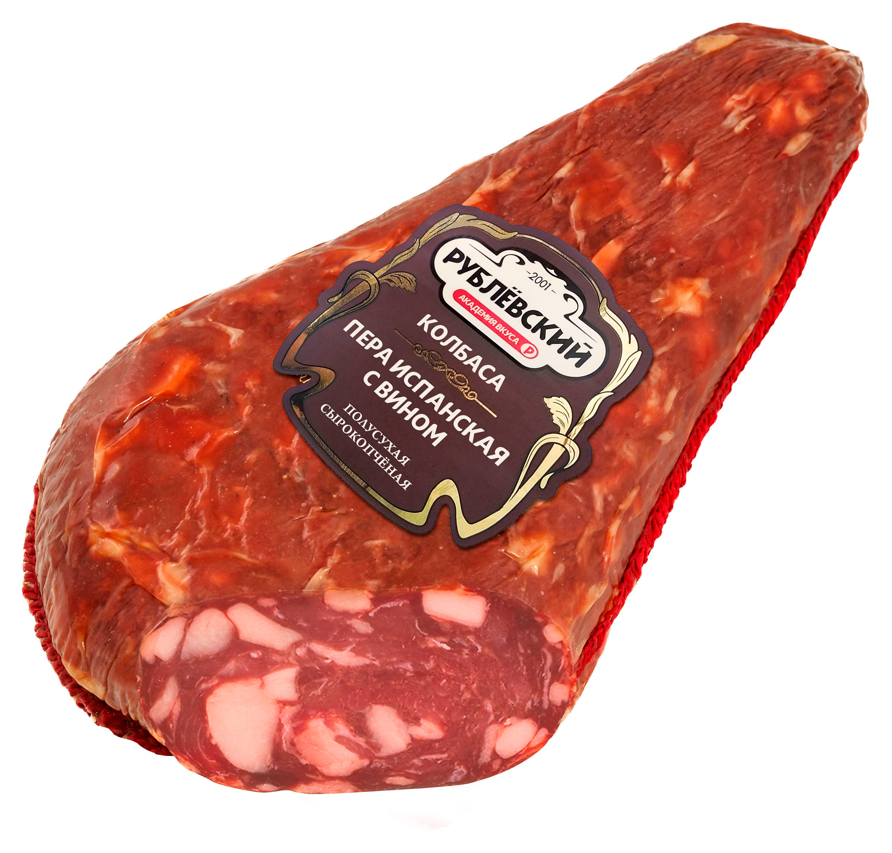 

Колбаса сырокопченая Рублёвский Пера испанская с вином полусухая, вес