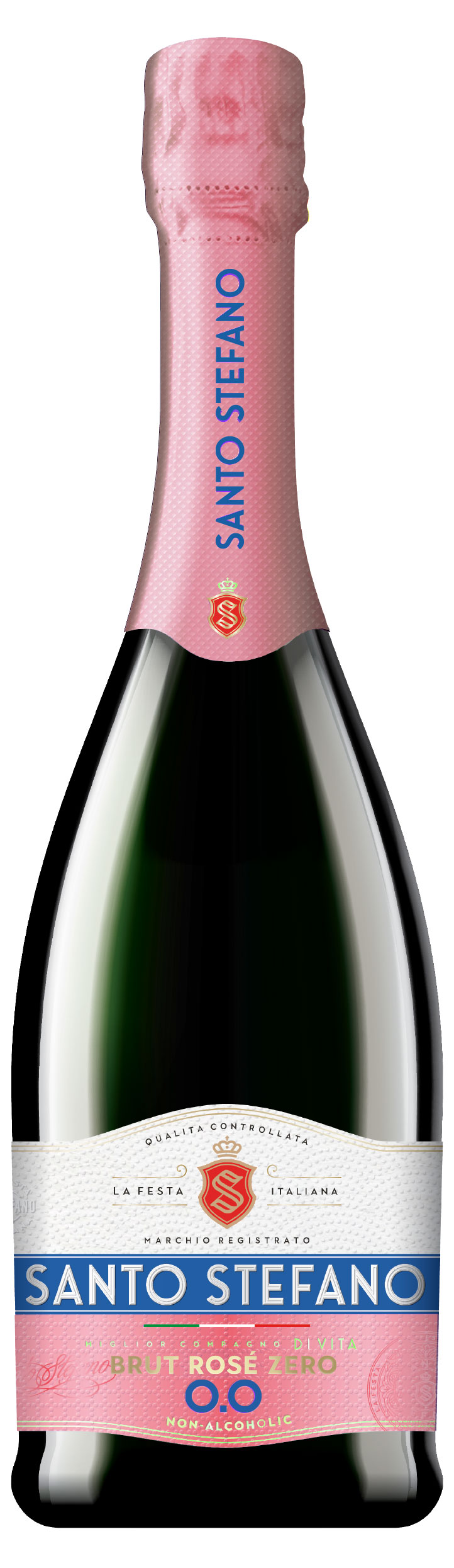 

Напиток винный игристый безалкогольный Santo Stefano брют розовый Россия, 0,75 л