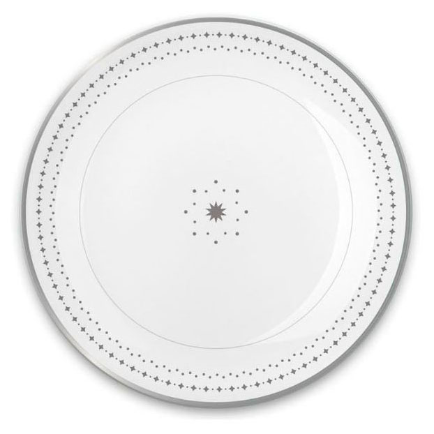 

Тарелка суповая Actuel Вокруг света Серые звезды фарфоровая белая, 20 см