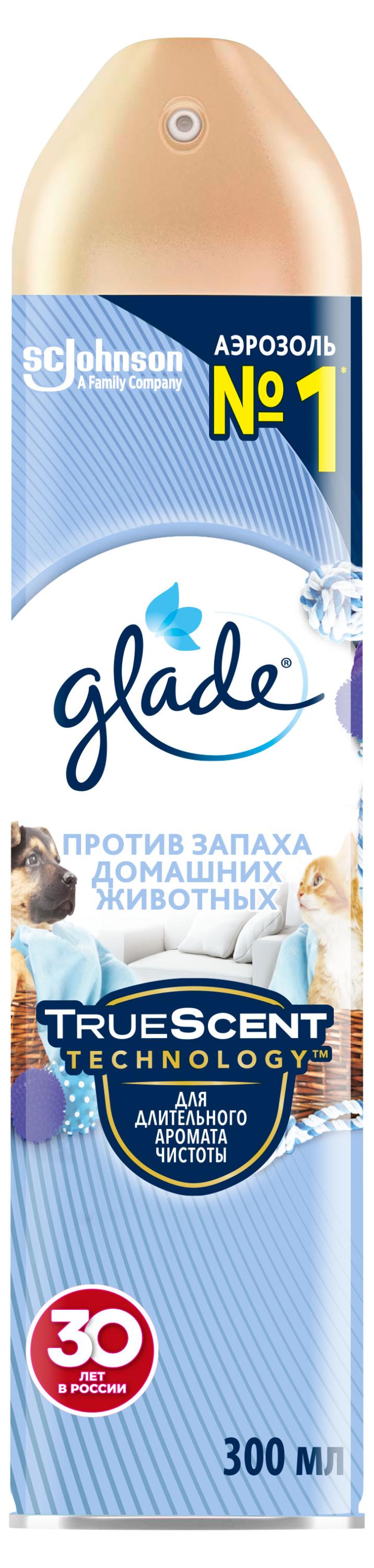 

Освежитель воздуха Glade Аэрозоль Против запаха домашних животных, 300 мл