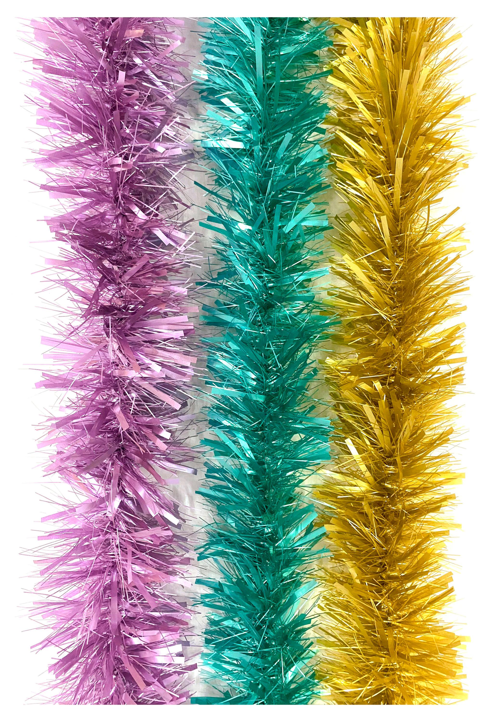 Изображение товара Мишура матовая 2 м для новогоднего декора, украшения стены и елки