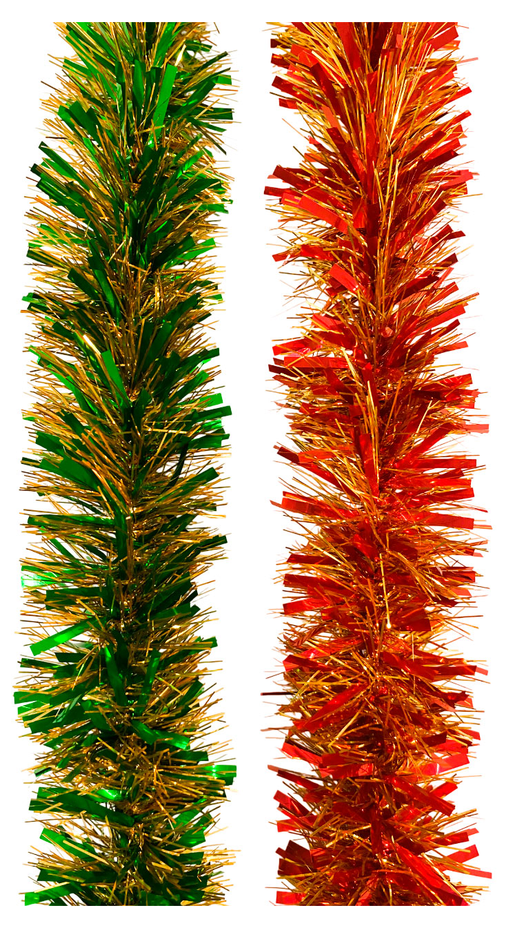 Изображение товара Мишура новогодняя 2 метра для декора елки и интерьера