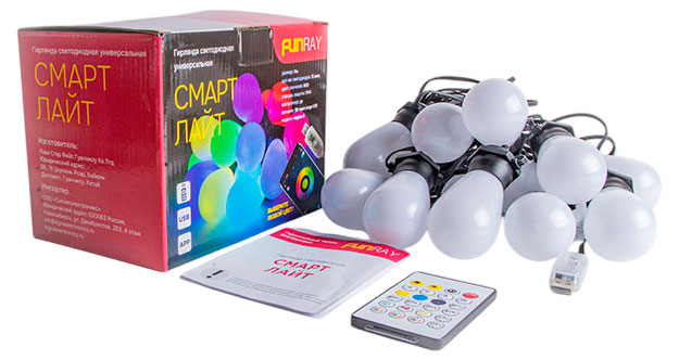 

Гирлянда электрическая Funray Смарт лайт светодиодная, 11 м