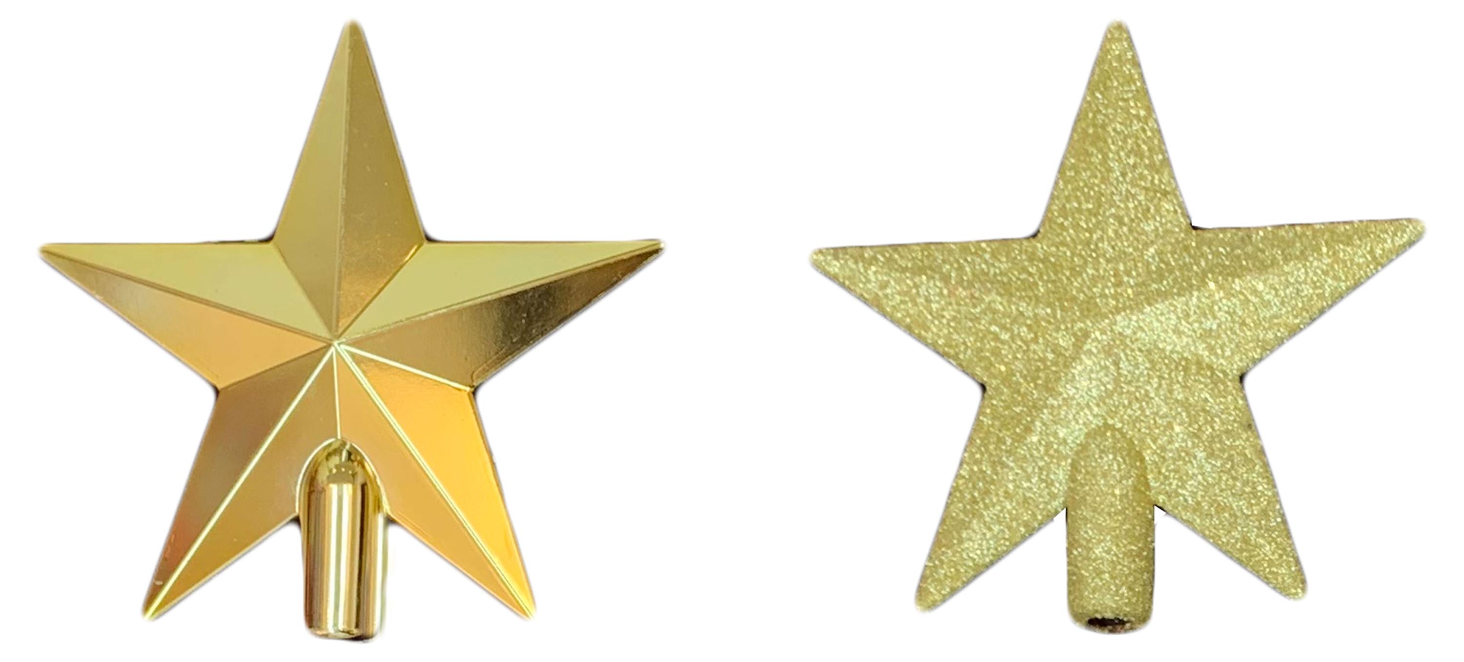 

Верхушка для елки Actuel Звезда золотая пластик, 20 см