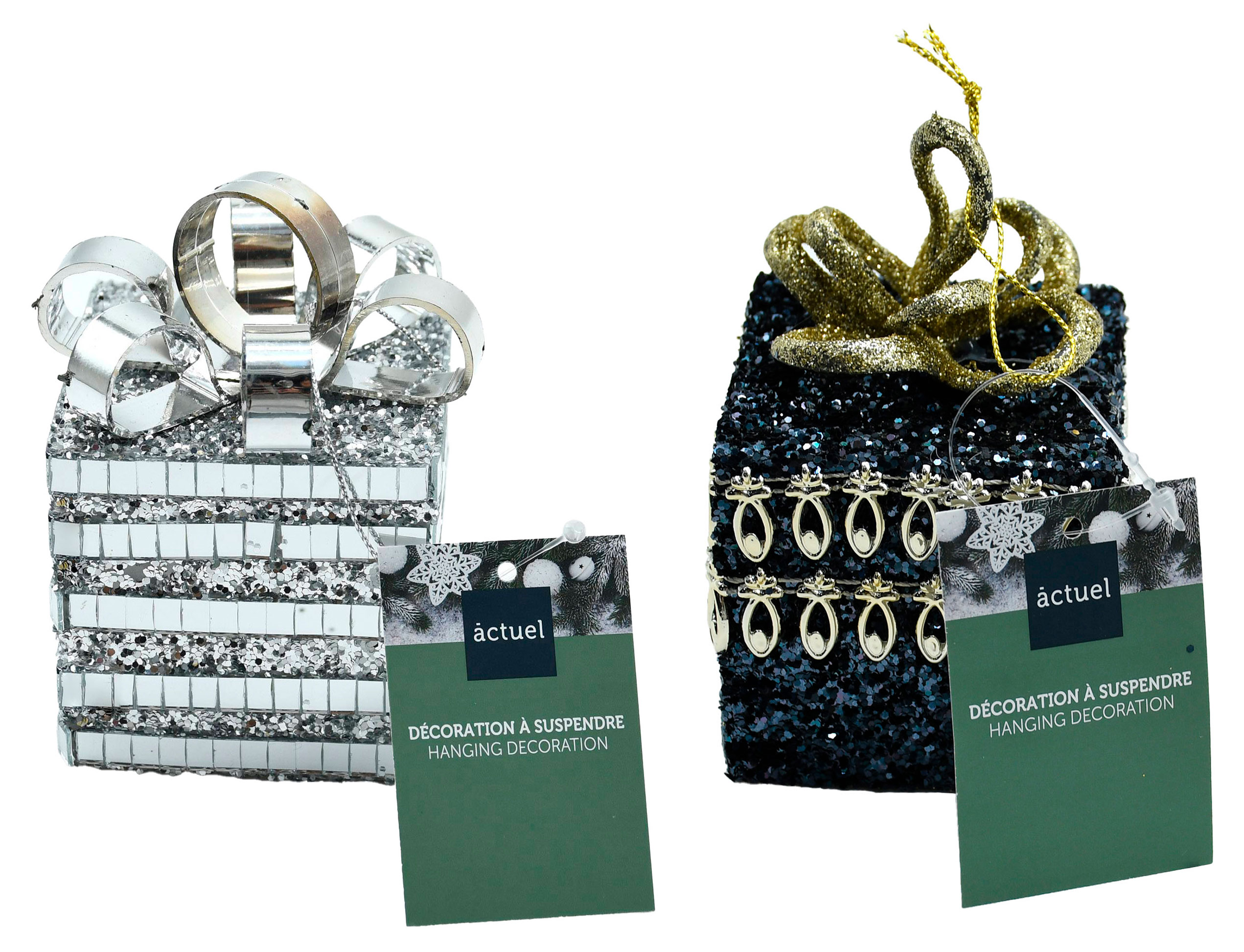 

Елочное украшение Actuel Снежная королева Подвеска Подарок с глитером пена, 6 см