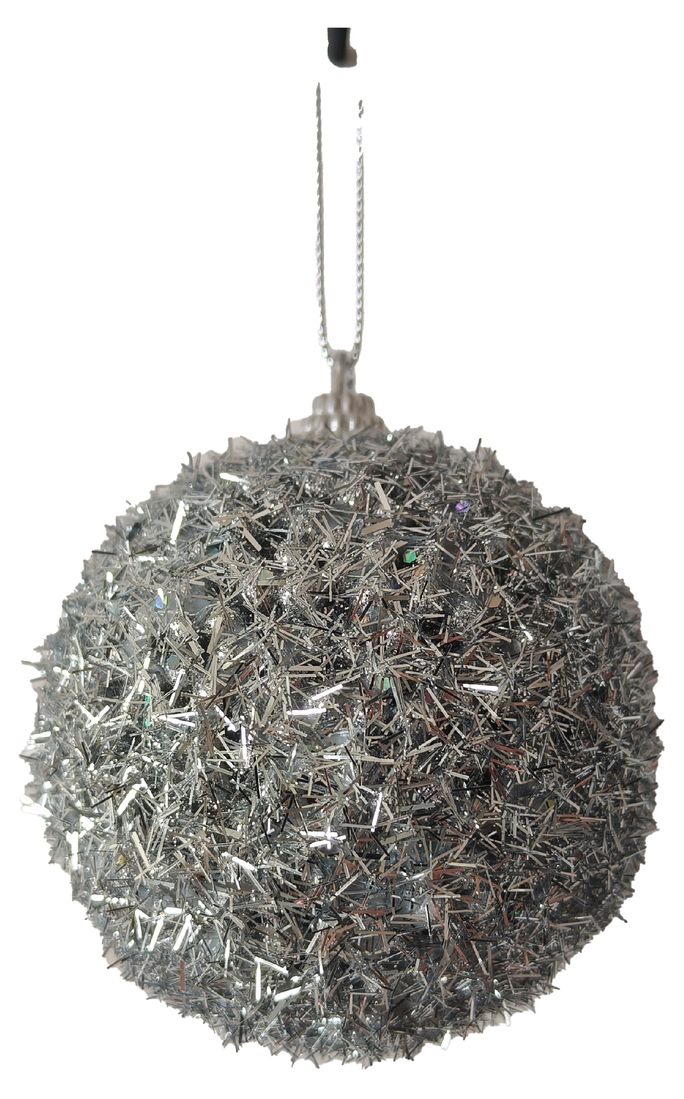 Изображение товара Елочное украшение Шар Actuel Снежная королева серебристый 8 см