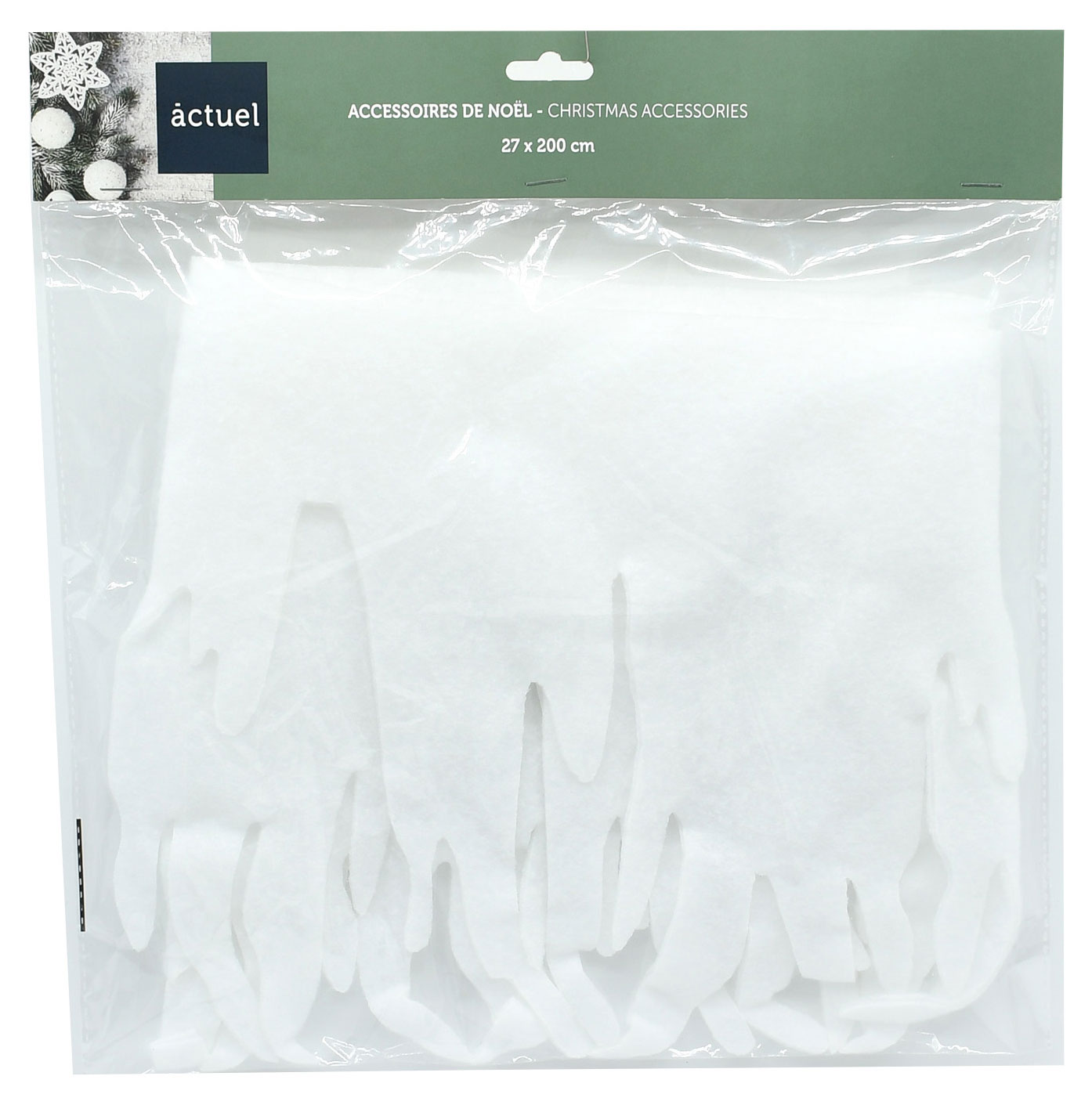 

Декорация новогодняя Имитация сосулек, 27х200 см
