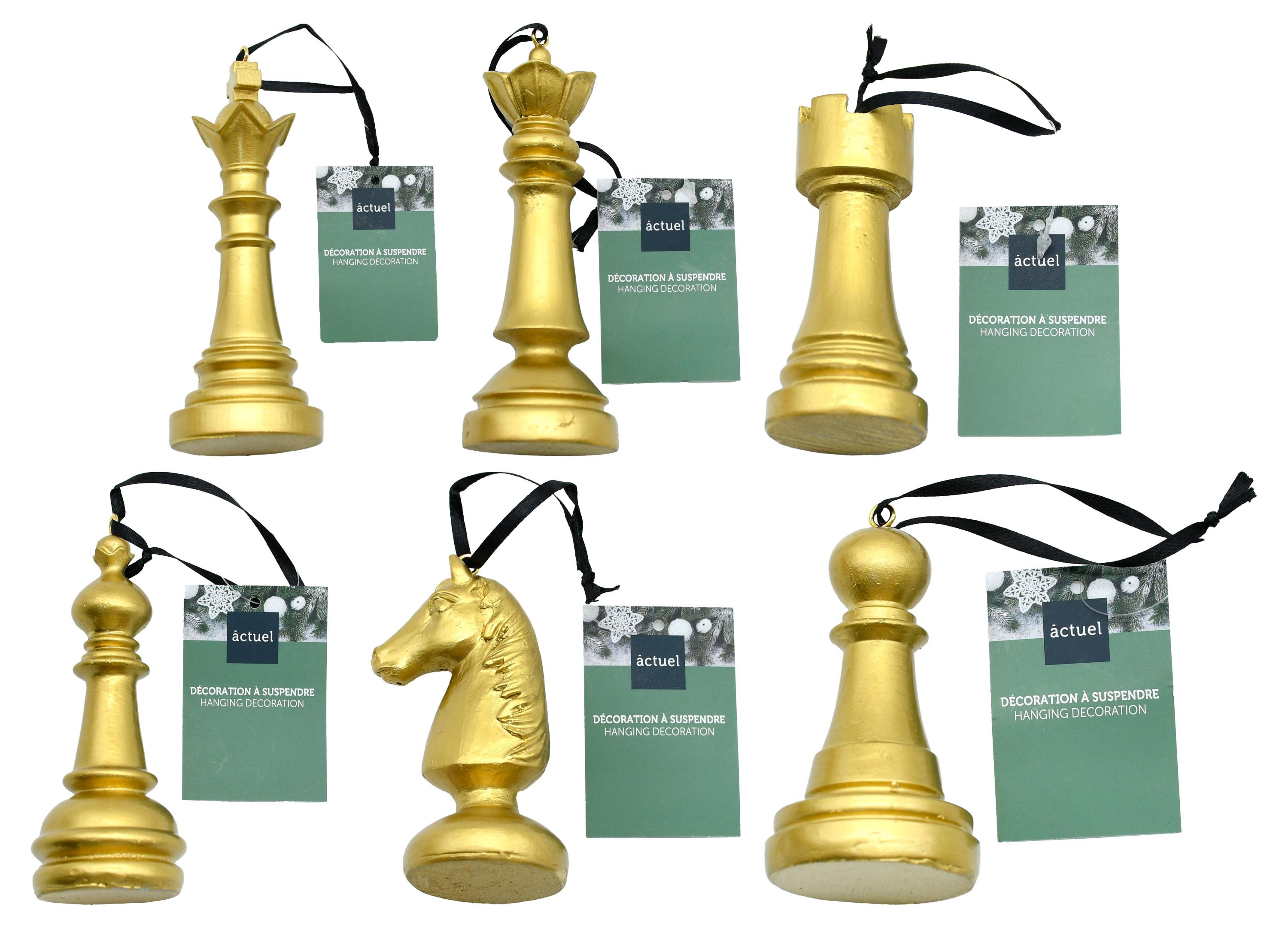 

Подвеска Actuel Золото театра Шахматы 13 см, 1 шт в ассортименте