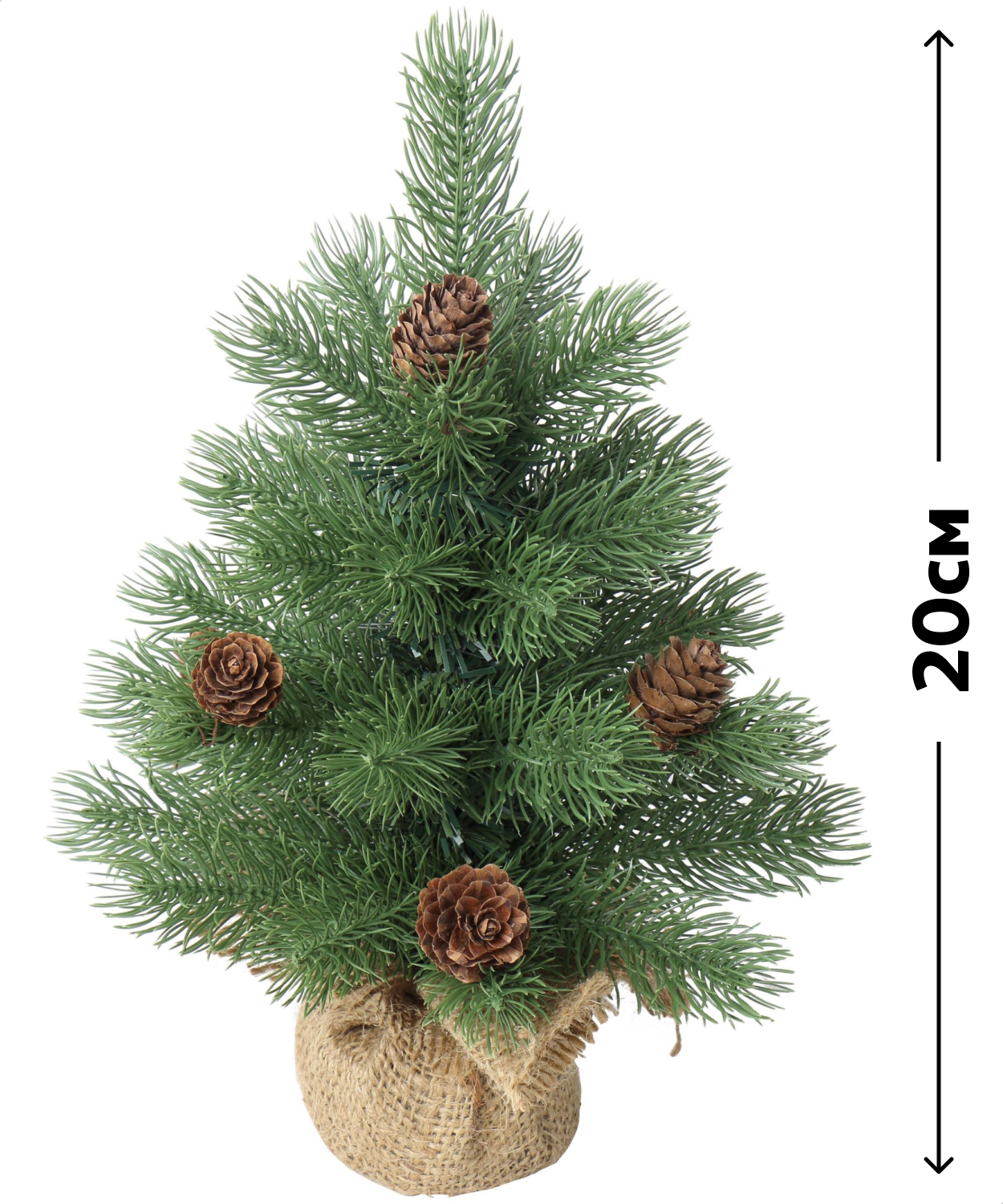 Изображение товара Искусственная елка в горшке 20 см Actuel для украшения и подарка