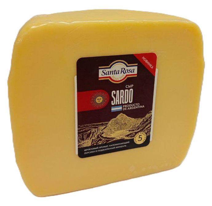 

Сыр твердый Сардо Santa Rosa 48% БЗМЖ, вес