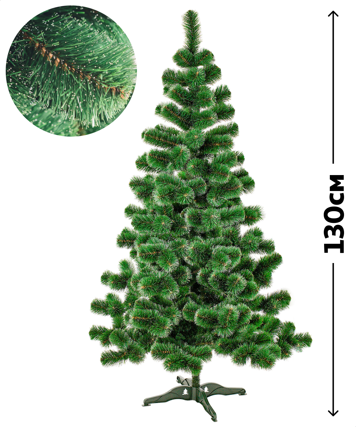 

Ель искусственная АШАН Красная птица Пихта, 130 см