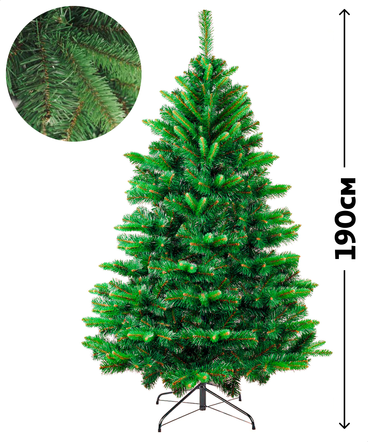 

Ель искусственная АШАН Красная птица Сибирь зеленая, 190 см